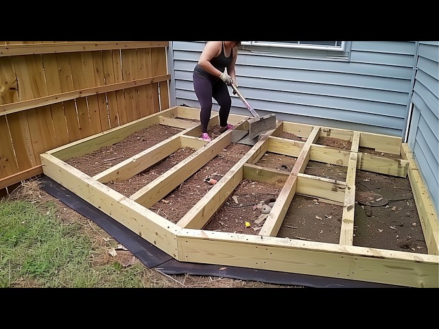 Man Fully Transforms His Backyard with DIY | Start to Finish by @buildersblueprint