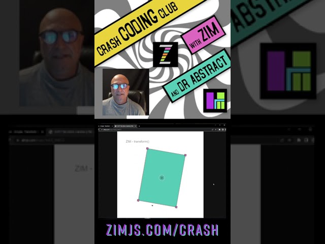 CRASH CODING CLUB!  Transform Objects on the Canvas with ZIM