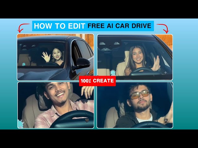 Trending Car Driving AI Video Editing Prompts 🔥| Instagram Trending Pata Chalega Song Reels Editing