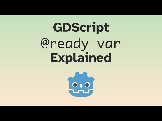 GDScript @onready var Explained | Godot 4 Quick Tip