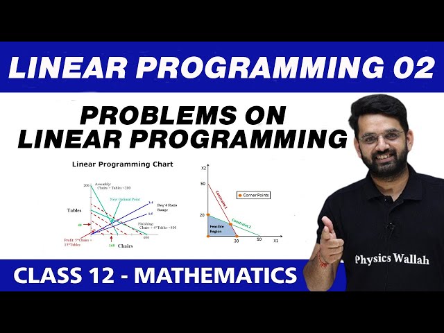 Linear Programming 02 : Problems on Linear Programming | Class 12 NCERT
