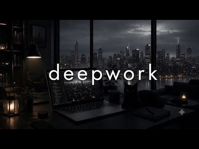 Deep Work Music — Dark Penthouse Ambience | Coding Music for Programmers | Music for Work