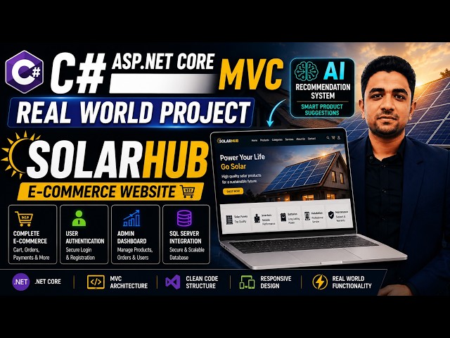 C# ASP.NET Core MVC - SolarHub (Real World Project)