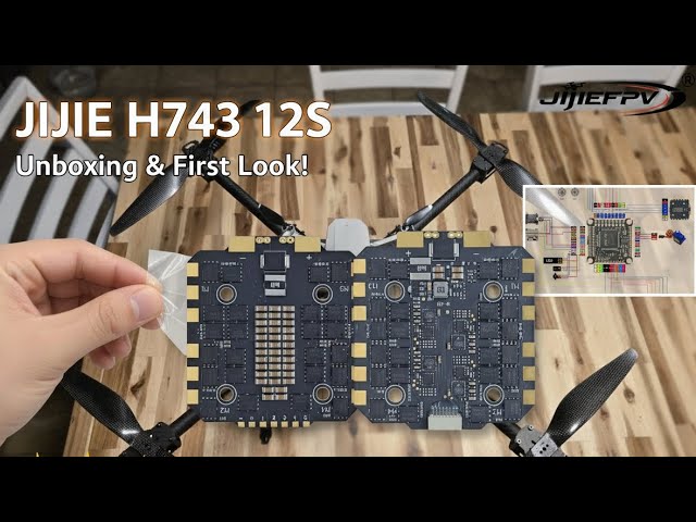 Jijie H743 12S Aliexpress Drone Flight Controller and ESC Stack
