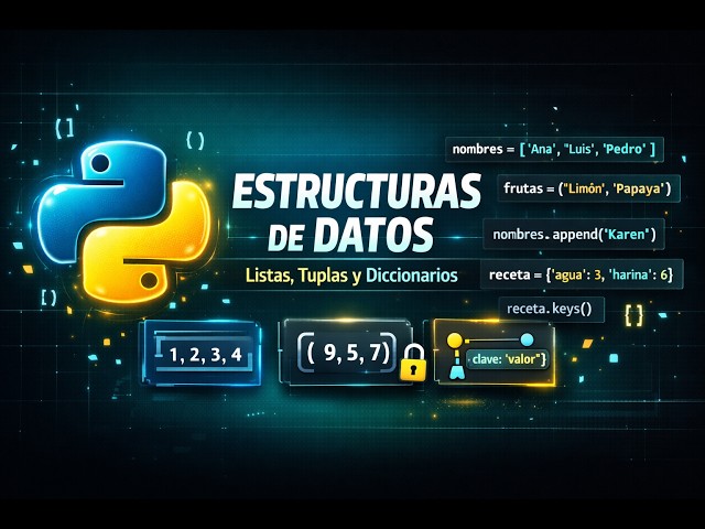 Python Data Structures 🐍 | Lists, Tuples, and Dictionaries from Scratch