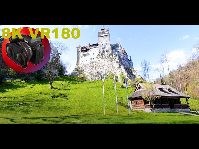 BRAN CASTLE a cliche view toward the iconic Dracula Castle ROMANIA 8K 4K VR180 3D Travel Videos