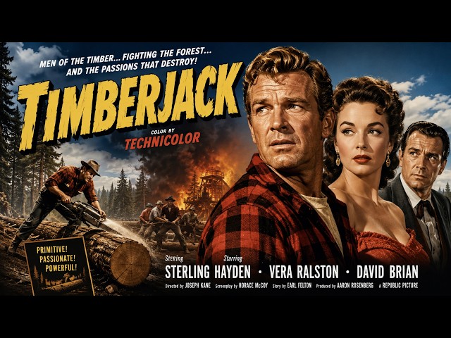 Timberjack (1955) Film in English Sterling Hayden, Vera Ralston, David Brian
