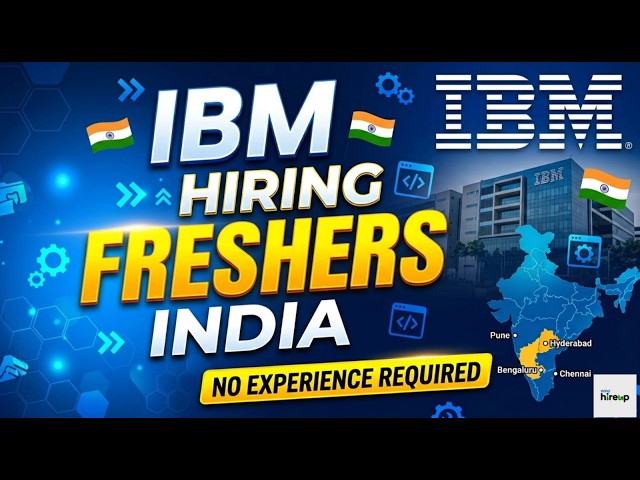 IBM Hiring 2026| Application Developer Job | Freshers Apply Now | Pune | Cloud FullStack Role | Job
