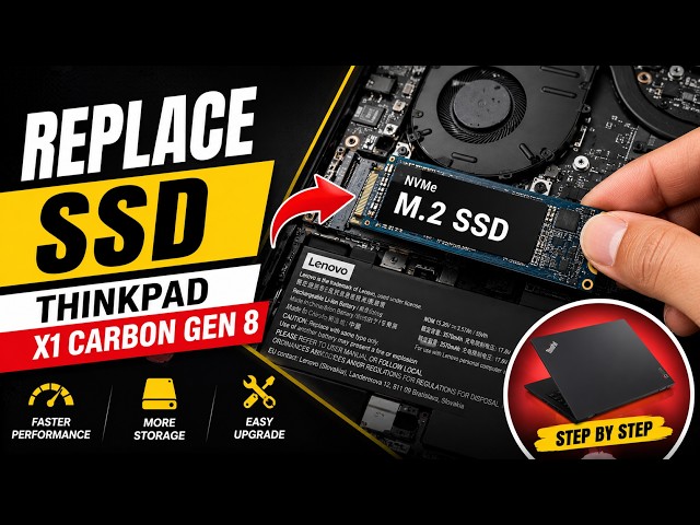 How to Replace the SSD | MEMORY in Lenovo ThinkPad X1 Carbon