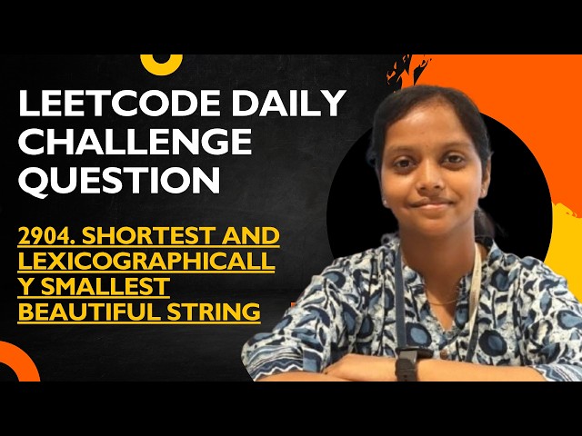LeetCode 2904: Shortest and Lexicographically Smallest Beautiful String | Sliding Window | Java