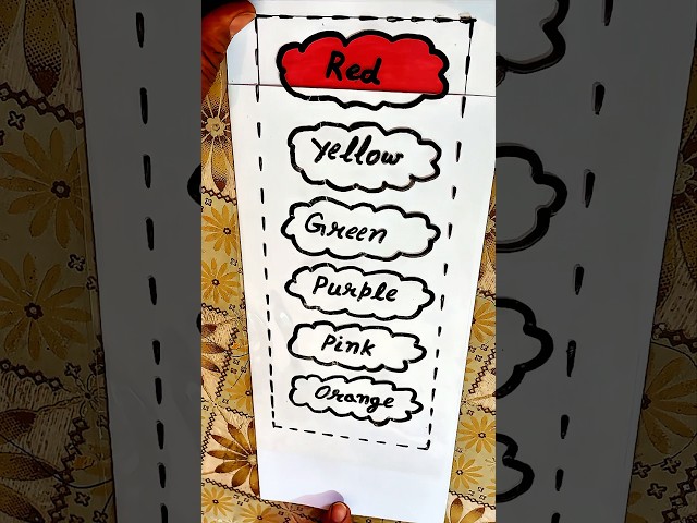 Viral Colour Name TLM I Easy TLM Ideas I UPS Karira #shorts #ytshorts #tlm #colors #education