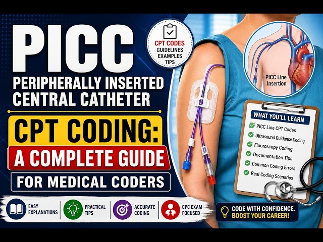 PICC Line CPT Coding Explained | Complete Guide for Medical Coders (2026)
