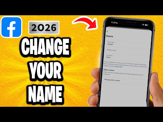 How to Change Your Name on Facebook - 2026