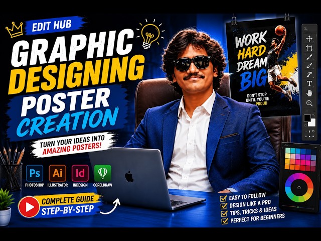 🎨 Graphic Designing & Poster Creation | Complete Beginner Guide