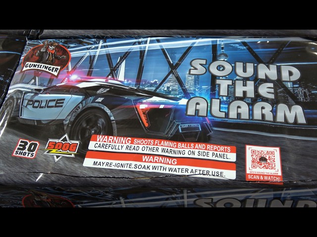 Sound the Alarm 30 shot 500g cake by Gunslinger Fireworks
