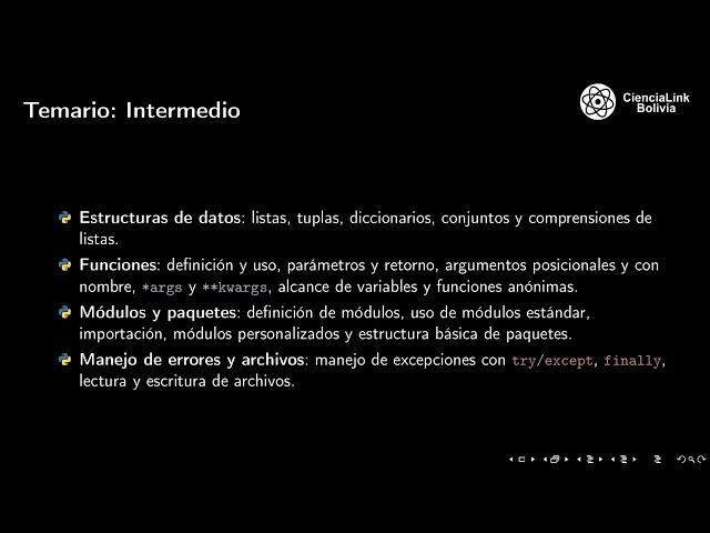 CLASE 1 - PYTHON INTERMEDIO