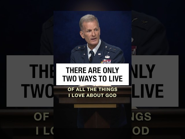 There Are Only Two Ways to Live