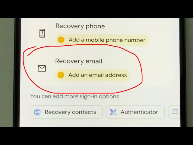 How to Add Recovery Email Address to Gmail account / Google Account