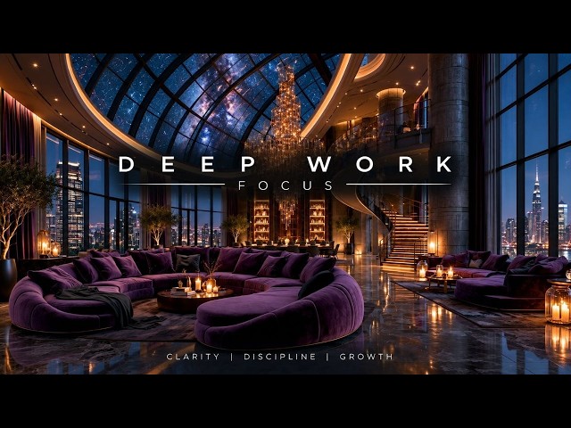 Ambient Background Music For Work ~ Achieve Flow State & Boost Brain Focus While You Code