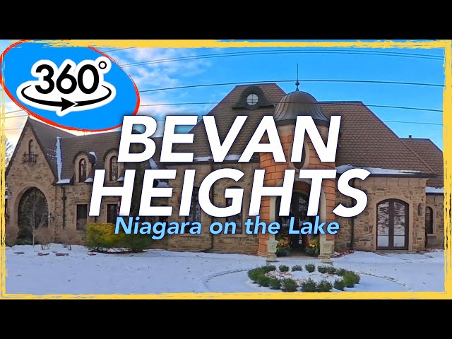 12/08/25 360 BEVAN HEIGHTS Neighborhood Niagara on the Lake Driving Tour 4K 360 VR video