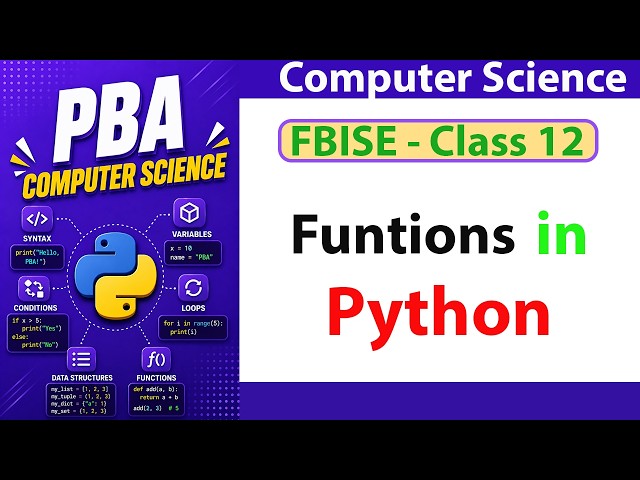 Functions in Python | Parameters and Return Values Complete Tutorial