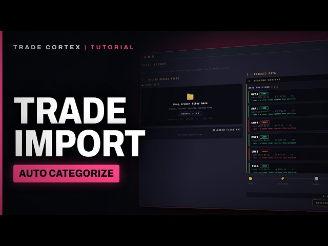 Trade Import: From DAS to Journal | Trade Cortex Tutorial