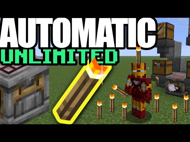 Never Craft Torches Again! | Minecraft Automatic Crafter Tutorial