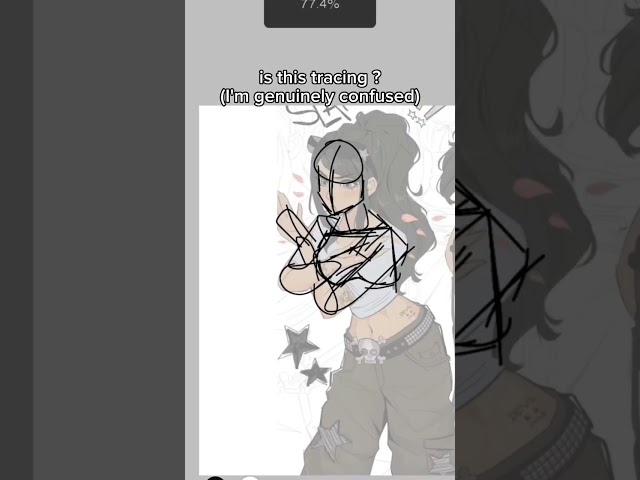 is this tracing ? #drawing #speedraw #ibispaintx #digitalart #art