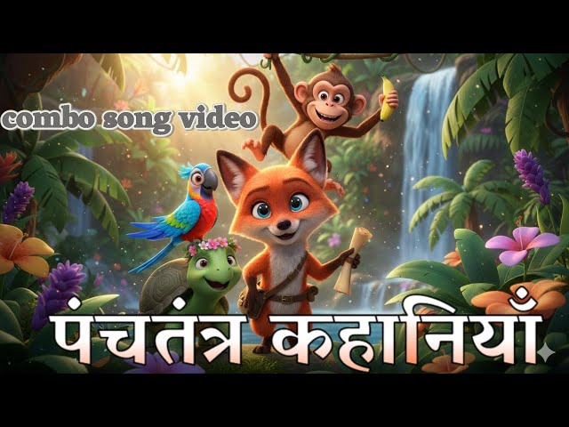 4 Panchatantra Stories in One Video | Jungle Friends Moral Stories for Kids