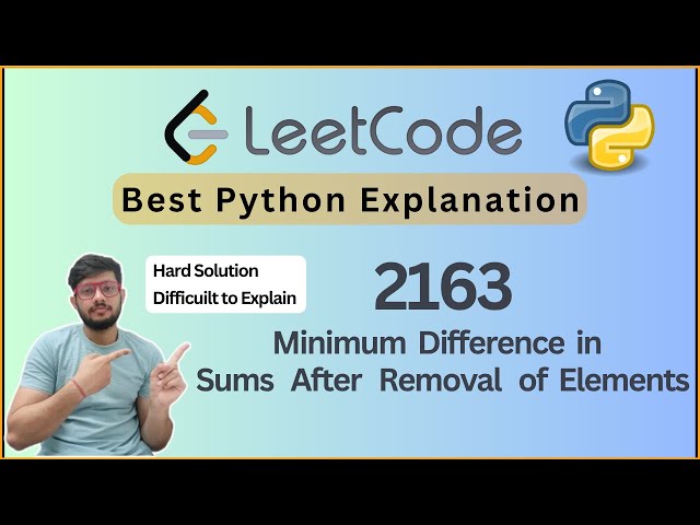 Leetcode 2163. Minimum Difference in Sums After Removal of Elements | Heaps Prefix Suffix Python