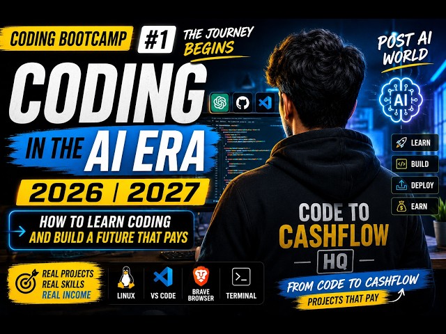 Coding in the AI Era (2026) | My Journey Begins | Coding Bootcamp #1