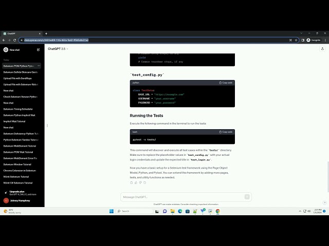 page object model selenium python pytest