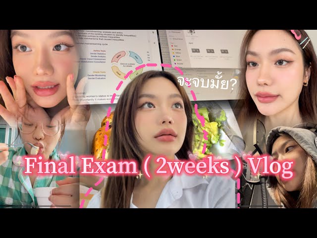 Final Exam (2weeks) Vlog // study, stress, stay on diet, working
