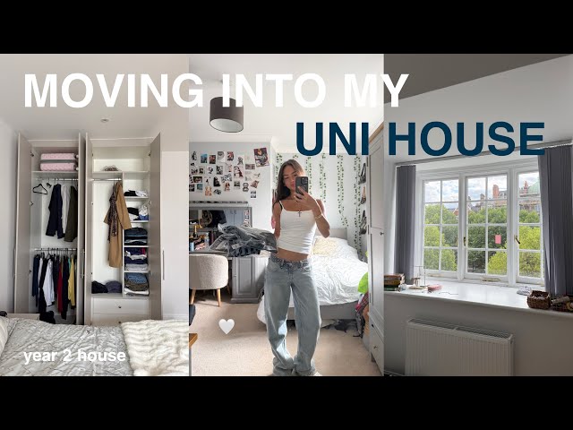 MOVING INTO MY UNI FLAT IN LONDON 🏙️ packing + moving vlog , second year uni house