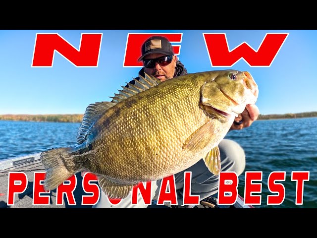 TIM'S NEW PERSONAL BEST SMALLMOUTH BASS! IT'S A GIANT!!!