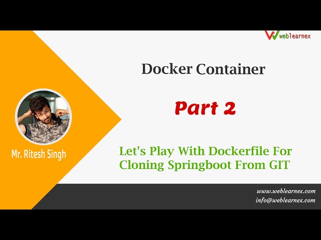 Let's  Play With Dockerfile For Cloning Springboot From GIT