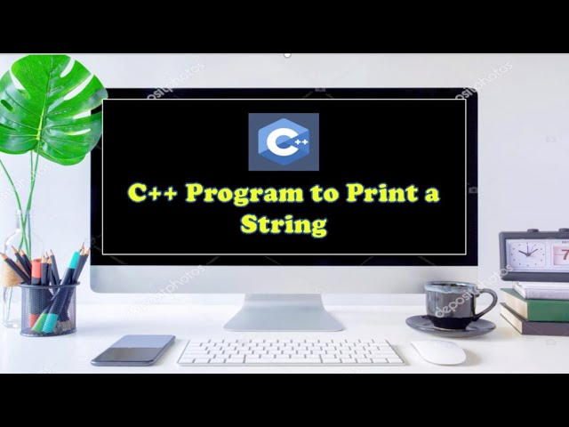 C++  program to print a string #ProgrammingWorld