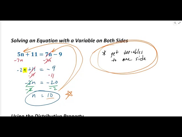 A3 Lesson 1.3 (Solving Linear Equations)