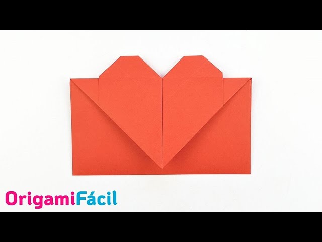 💌 Sobre Corazón de papel fácil paso a paso