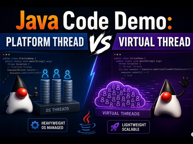 Java Code Demo: PlatformThread Vs Virtual Thread