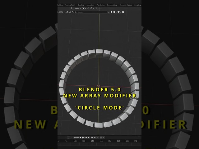 Circle Array in 30 Seconds | Blender 5 0