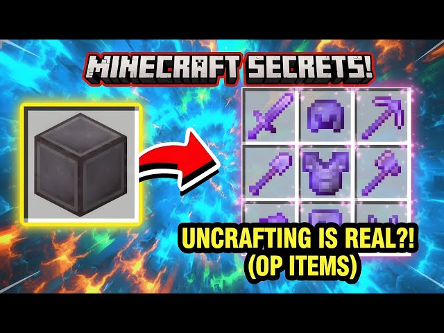 Minecraft Secrets: Reversed Crafting = OP Items?!