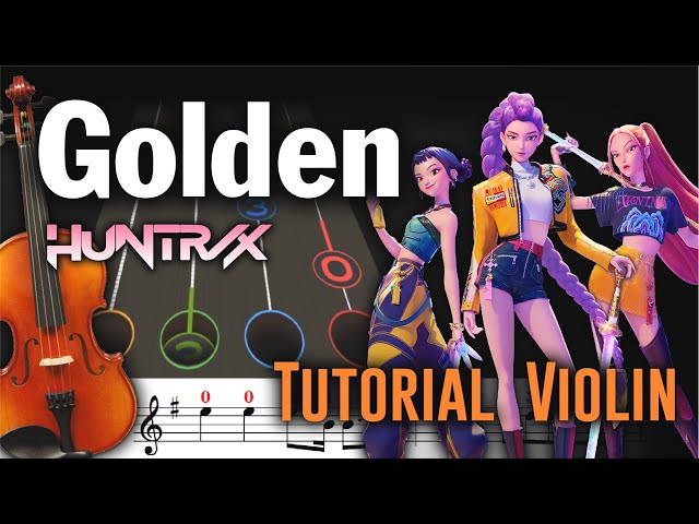 Dorada - Huntr/x | Tutorial de violín - Toca junto