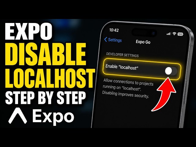 How to disable localhost in Expo mobile development - Step By Step