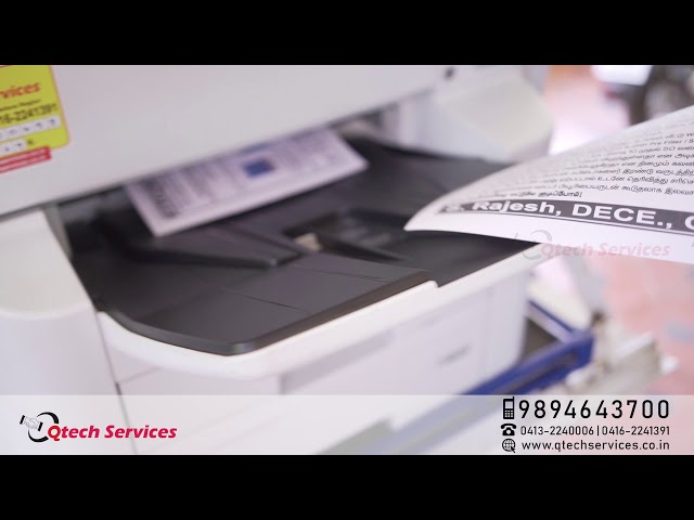 Multi Color Notice Printing in Epson WF869R Qtech Services