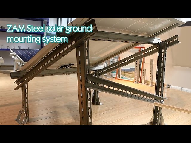 ZAM Steel solar ground mounting system