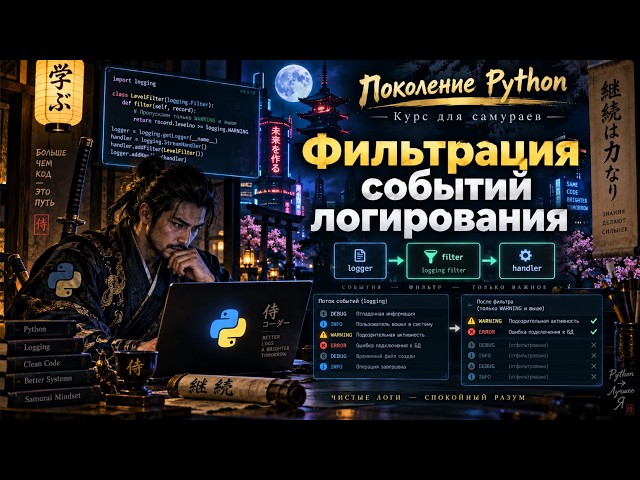 "Поколение Python": Курс для самураев:Фильтрация событий логирования