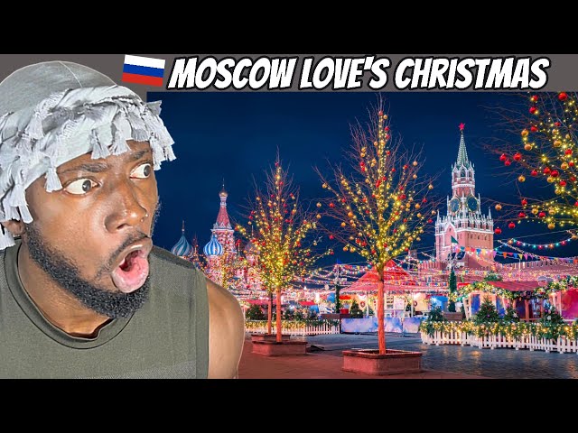 MOSCOW'S FIRST CHRISTMAS LIGHTS 2026 Reaction | Holiday Decorations & Magic
