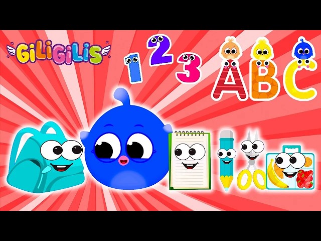 Back to School with Giligilis! Sing Along with Talking Notebooks, Pencils, and Lunchboxes! 🍌📚