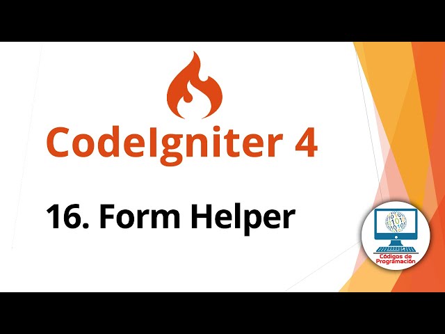Curso CodeIgniter 4 | Crear formularios